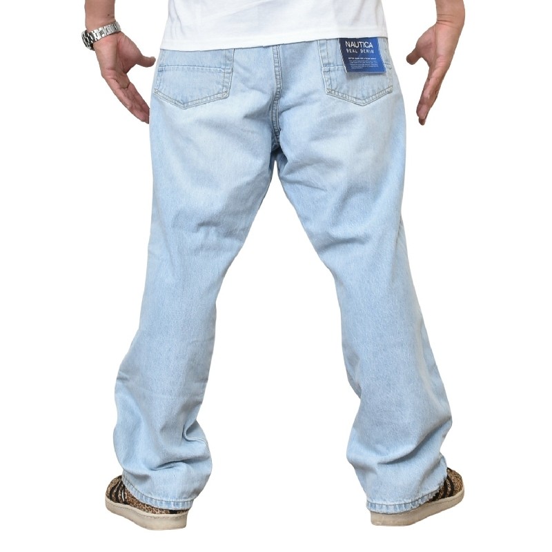 �礭�������� ��� NAUTICA �Ρ��ƥ��� �Ρ����� �����ѥ� �ǥ˥� ������ ���å��� original relaxed denim 40�����