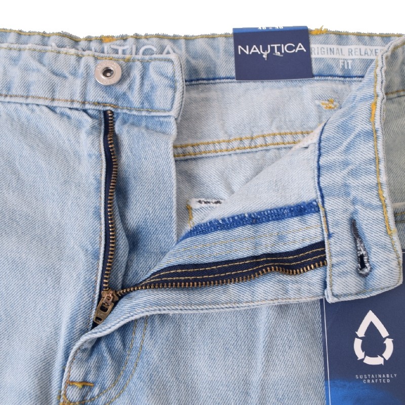 �礭�������� ��� NAUTICA �Ρ��ƥ��� �Ρ����� �����ѥ� �ǥ˥� ������ ���å��� original relaxed denim 40�����
