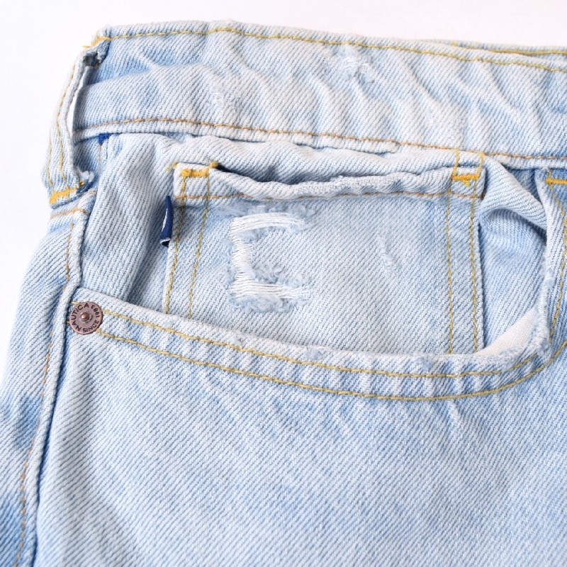 �礭�������� ��� NAUTICA �Ρ��ƥ��� �Ρ����� �����ѥ� �ǥ˥� ������ ���å��� original relaxed denim 40�����