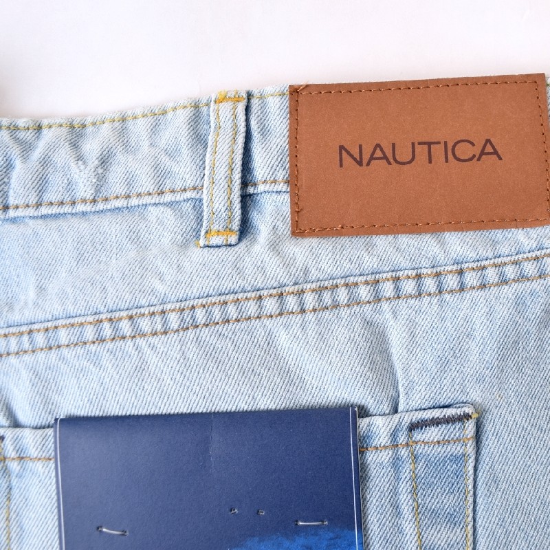 �礭�������� ��� NAUTICA �Ρ��ƥ��� �Ρ����� �����ѥ� �ǥ˥� ������ ���å��� original relaxed denim 40�����