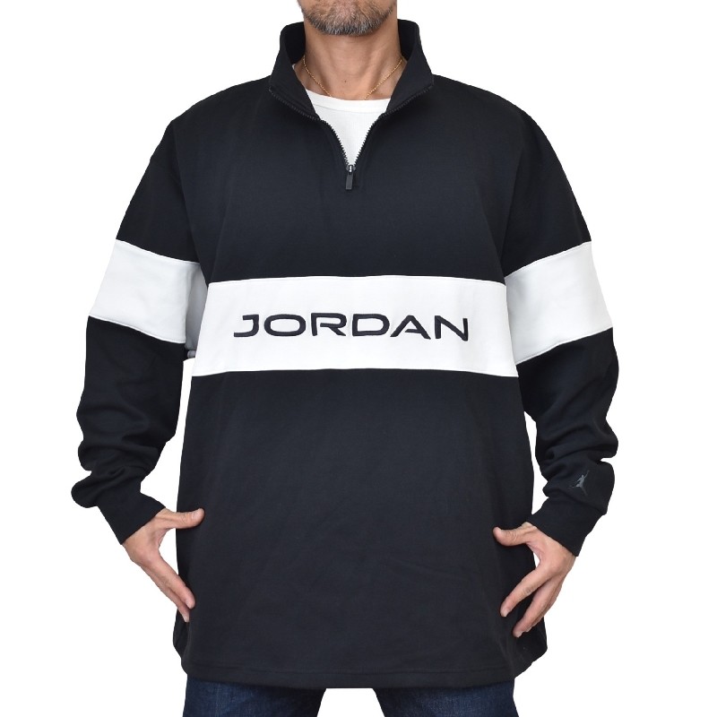 �礭�������� ��� NIKE �ʥ��� �������硼���� Air Jordan Golf Half Zip Top Black & Dark Shadow Dri-FIT 1/4���å� ����եȥå� �������å� XXXL