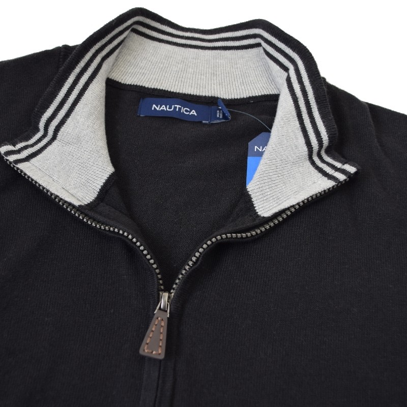 �礭�������� ��� NAUTICA �Ρ��ƥ��� performance quarter-zip sweater �ϡ��ե��å� �������������å� �������� �˥å� ���ݥ���� XXL XXXL XXXXL