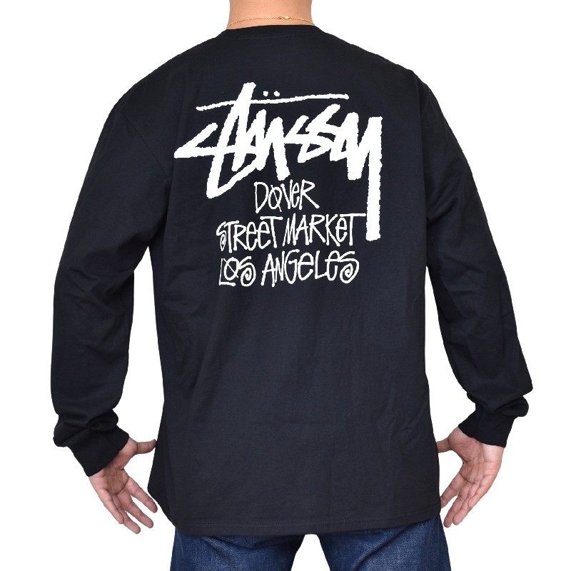 �礭����������� STUSSY ���ƥ塼���� ����� Ĺµ T����� �ɡ��С����ȥ꡼�ȥޡ����å� LA���� �����󥼥륹 Los Angeles STOCK DSM LOS ANGELES LS TEE XXL