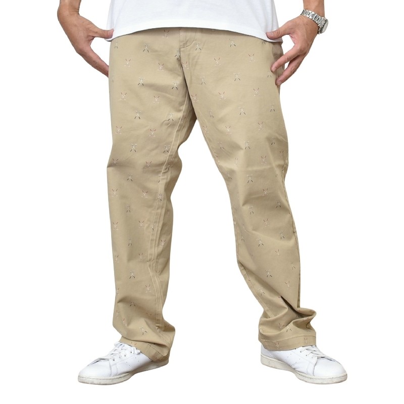 �礭�������� ��� NAUTICA �Ρ��ƥ��� �Ρ����� ���ȥ�å� ���Υѥ� ����եץ��� classic fit golf print deck pant 40 42�����