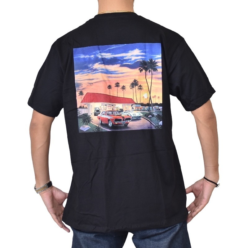 �礭�������� ��� IN-N-OUT BURGER ���󥢥�ɥ����ȥС����� Ⱦµ�ԥ���� NEVADA �ͥХ� �� �֥�å� XL XXL XXXL [M�� 1/1]