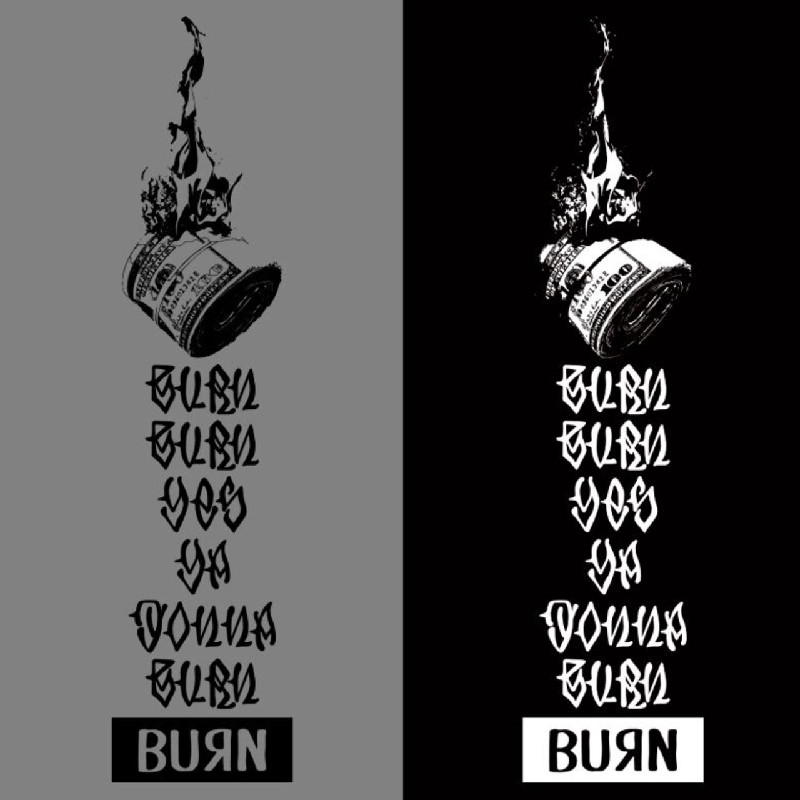 �礭�������� ��� EYEDY �����ǥ��� BURN BURN ����� Ĺµ�ԥ���� �� �֥�å� XXL XXXL