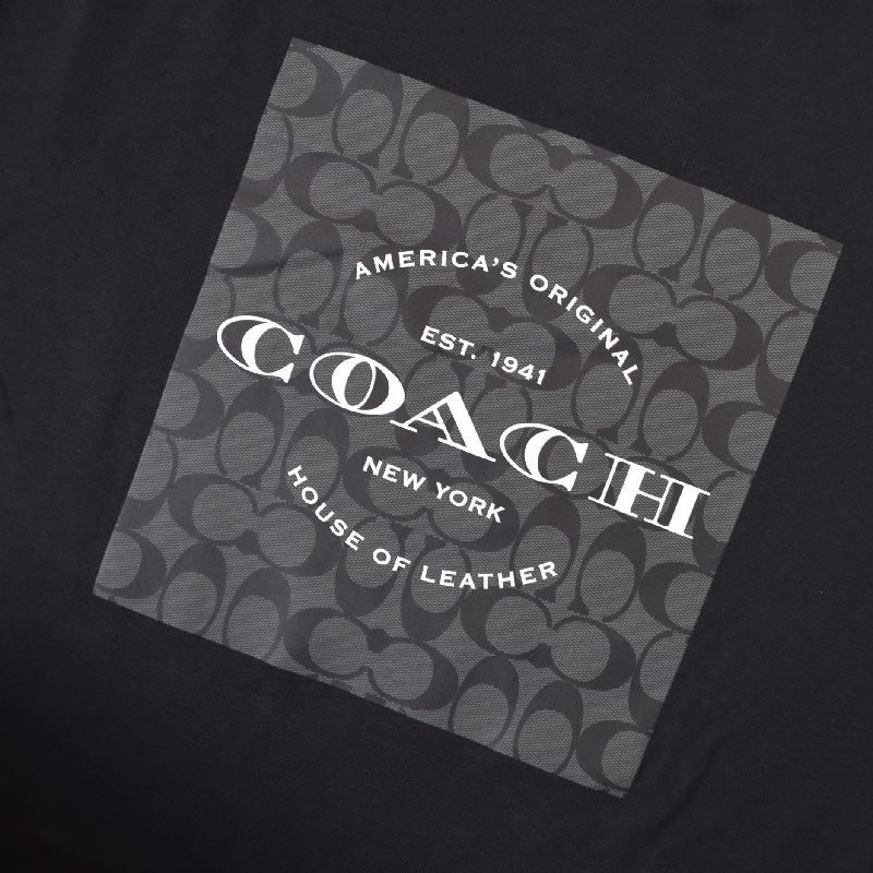大きいサイズ メンズ COACH コーチ 半袖Tシャツ ボックスロゴ XXL