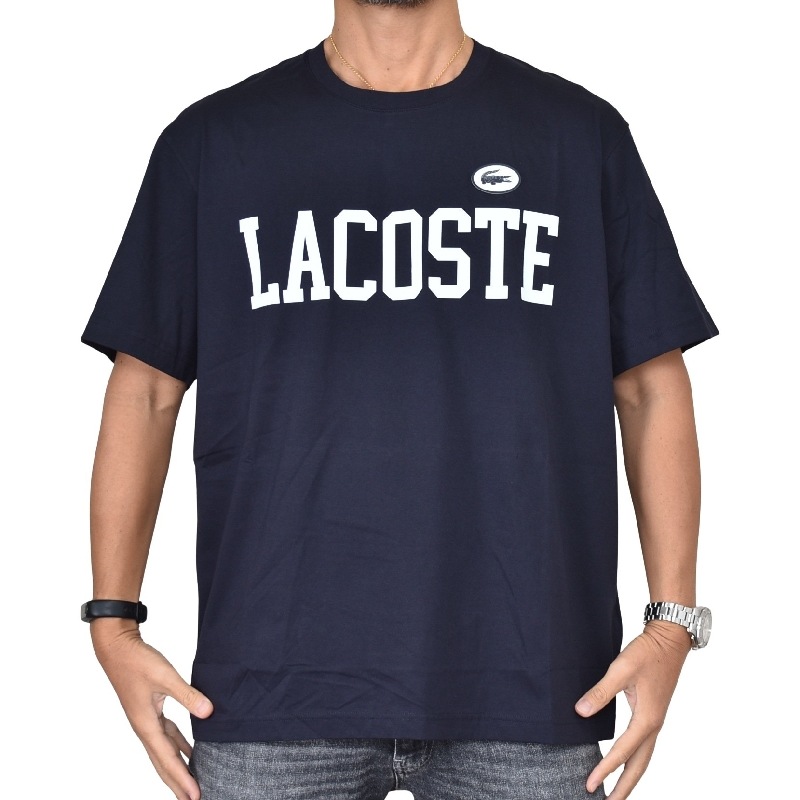 �礭�������� ��� Lacoste �饳���� ���롼�ͥå� Ⱦµ�ԥ���� �ͥ��ӡ� Classic Fit XXL XXXL XXXXL