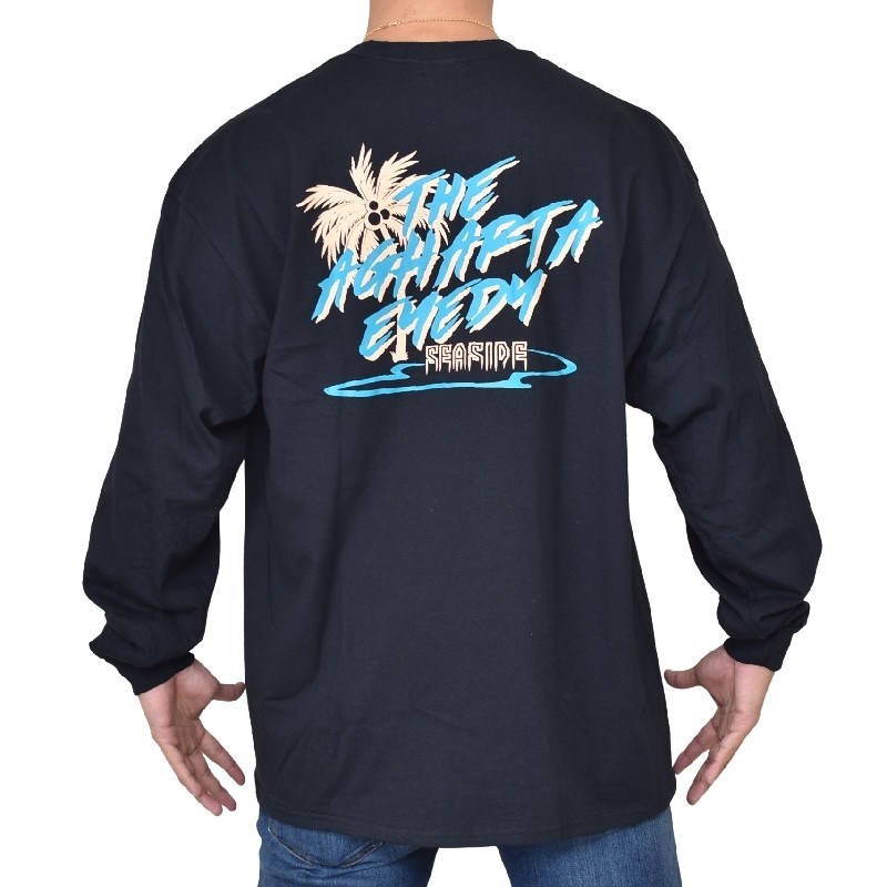 �礭�������� ��� EYEDY �����ǥ��� SEASIDE ����� Ĺµ�ԥ���� �� �֥�å� �� �ۥ磻�� XXL XXXL