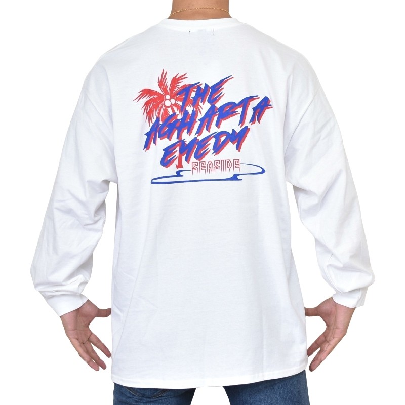 �礭�������� ��� EYEDY �����ǥ��� SEASIDE ����� Ĺµ�ԥ���� �� �֥�å� �� �ۥ磻�� XXL XXXL