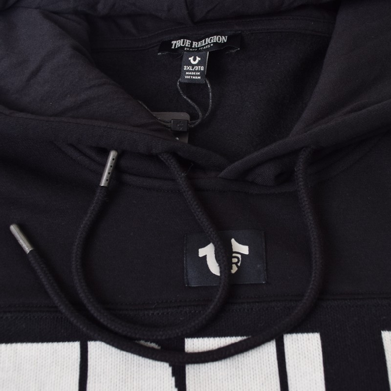 礭  TRUE RELIGION ȥ롼ꥸ KNIT LOGO PANEL BOXY HOODIE ˥åȥѥͥ ץ륪С ܥåաǥ å ѡ XXXL