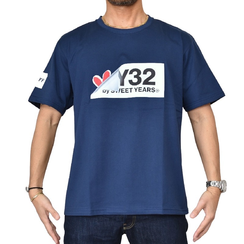��SALE�� �礭�������� ��� SY32 by SWEET YEARS ���������ȥ��䡼�� Ⱦµ T����� TURN OVER BOX LOGO TEE XXXL XXXXL [M�� 1/1]