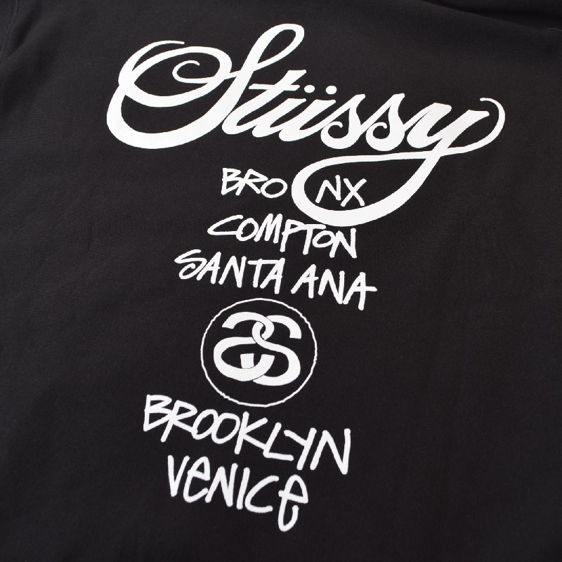 �礭����������� STUSSY ���ƥ塼���� �ѡ����� �ץ륪���С� �������åȥա��ǥ��� ���ɥĥ��� WORLD TOUR HOOD XL