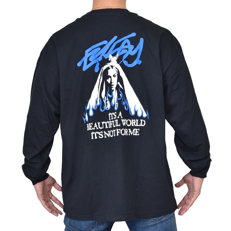 �礭�������� ��� EYEDY �����ǥ��� NOT FOR ME ����� Ĺµ�ԥ���� �� �֥�å� �� �ۥ磻�� XXL XXXL