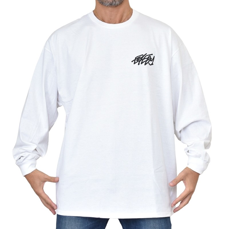 �礭�������� ��� EYEDY �����ǥ��� NOT FOR ME ����� Ĺµ�ԥ���� �� �֥�å� �� �ۥ磻�� XXL XXXL