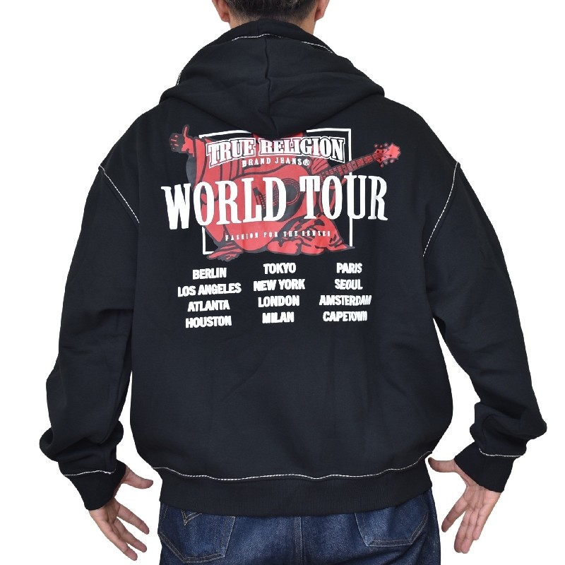 礭  TRUE RELIGION ȥ롼ꥸ CINCHED BIG T ZIP HOODIE ե른å աǥ å ѡ XXL XXXL