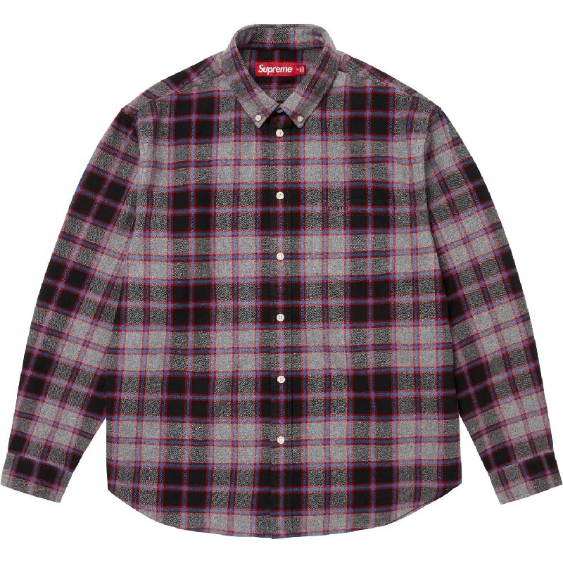 �礭�������� ��� Supreme ����ץ꡼�� Plaid Flannel Shirt �����å� �ե��ͥ� ����� �ܥ�������� XL