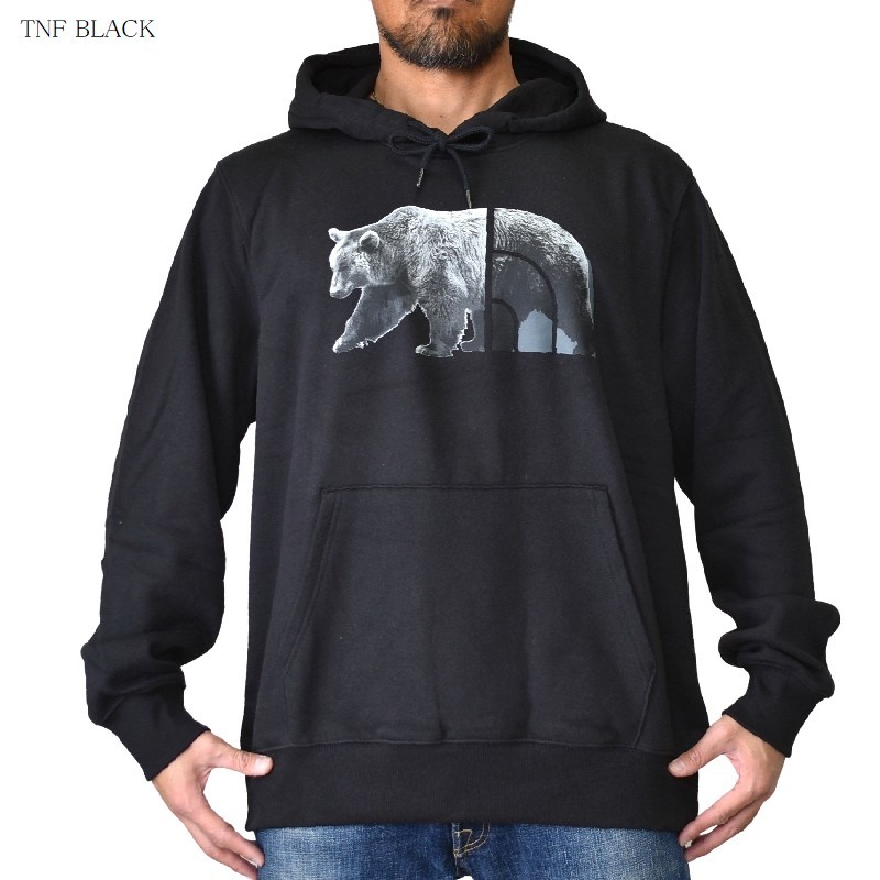 ��SALE�� �礭�������� ��� �Ρ����ե����� THE NORTH FACE �ץ륪���С� �ѡ����� ΢���� �������å� �ա��ǥ��� �٥��� ���졼 �� �֥�å� TNF BEAR PULLOVER HOODIE USA��ǥ� XL XXL XXXL