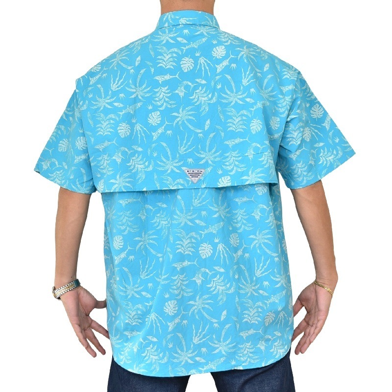 �礭�������� ��� Columbia ������ӥ� Ⱦµ����� UV���å� �ե��å��� ��� PFG Super Bahama Short Sleeve Shirt XL XXL 