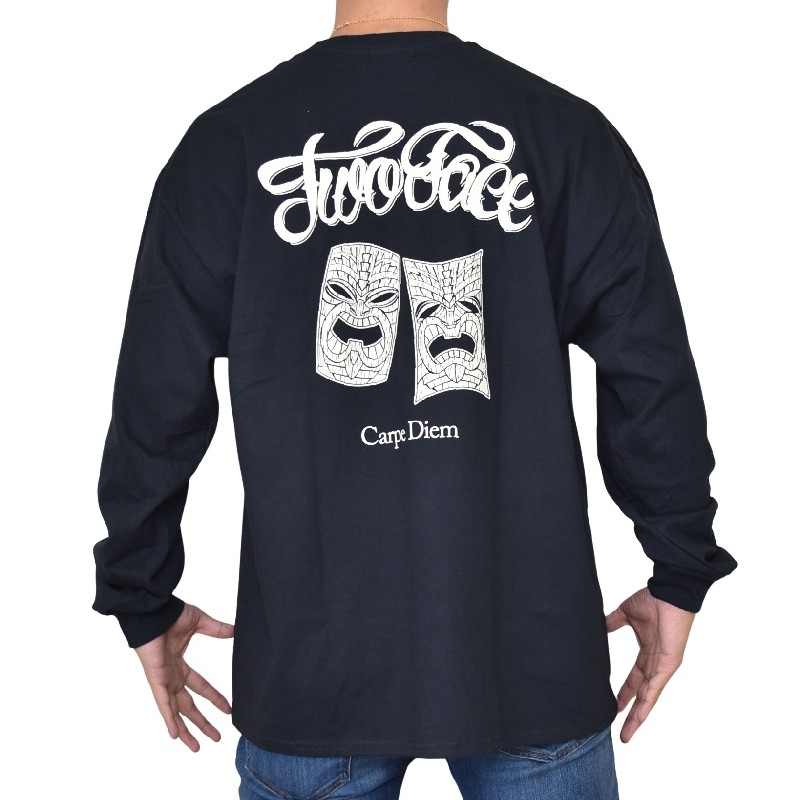 �礭�������� ��� EYEDY �����ǥ��� TWO FACE TIKI ����� Ĺµ�ԥ���� �� �֥�å� �� �ۥ磻�� XXL XXXL