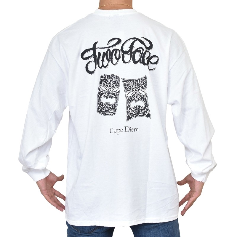 �礭�������� ��� EYEDY �����ǥ��� TWO FACE TIKI ����� Ĺµ�ԥ���� �� �֥�å� �� �ۥ磻�� XXL XXXL