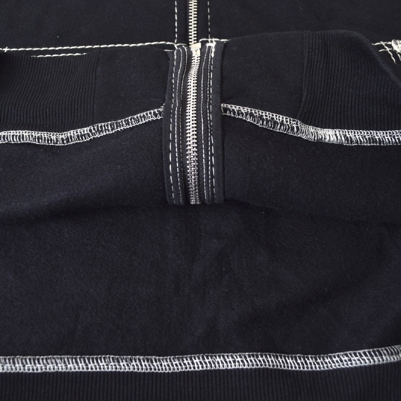 礭  TRUE RELIGION ȥ롼ꥸ BIG T WARPED PUFF PRINT LOGO ZIP HOODIE ե른å աǥ å ѡ XXL XXXL