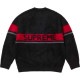 �礭�������� ��� Supreme ����ץ꡼�� Brushed Stripe Sweater �������� �˥å� Black XXL