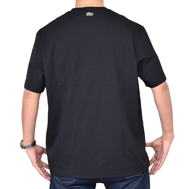 �礭�������� ��� Lacoste �饳���� ���롼�ͥå� Ⱦµ�ԥ���� �֥�å� �� �ͥ��ӡ� �� ���꡼�� CLASSIC FIT XXL XXXL XXXXL