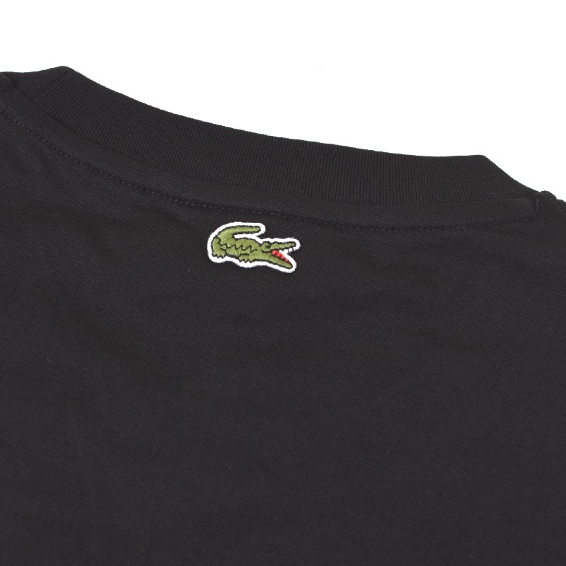 �礭�������� ��� Lacoste �饳���� ���롼�ͥå� Ⱦµ�ԥ���� �֥�å� �� �ͥ��ӡ� �� ���꡼�� CLASSIC FIT XXL XXXL XXXXL