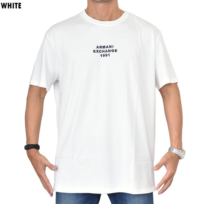 �礭�������� ��� ����ޡ��˥����������� A/X ARMANI EXCHANGE ���롼�ͥå� �����ɽ� Ⱦµ�ԥ���� REGULAR FIT XXL