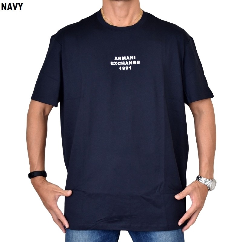 �礭�������� ��� ����ޡ��˥����������� A/X ARMANI EXCHANGE ���롼�ͥå� �����ɽ� Ⱦµ�ԥ���� REGULAR FIT XXL