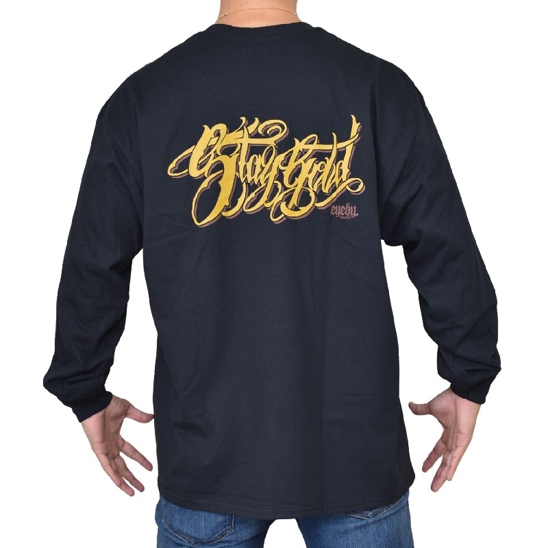 �礭�������� ��� EYEDY �����ǥ��� STAYGOLD ����� Ĺµ�ԥ���� �� �֥�å� �� �ۥ磻�� XXL XXXL