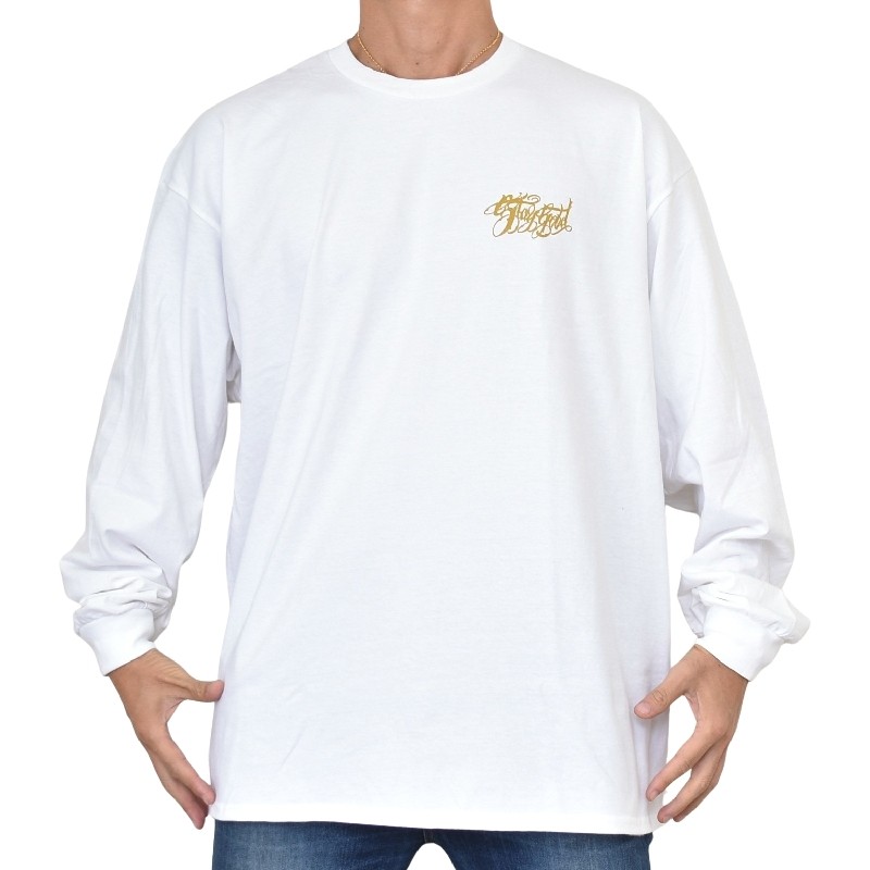 �礭�������� ��� EYEDY �����ǥ��� STAYGOLD ����� Ĺµ�ԥ���� �� �֥�å� �� �ۥ磻�� XXL XXXL