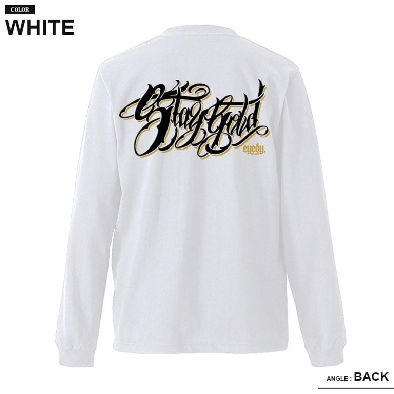�礭�������� ��� EYEDY �����ǥ��� STAYGOLD ����� Ĺµ�ԥ���� �� �֥�å� �� �ۥ磻�� XXL XXXL