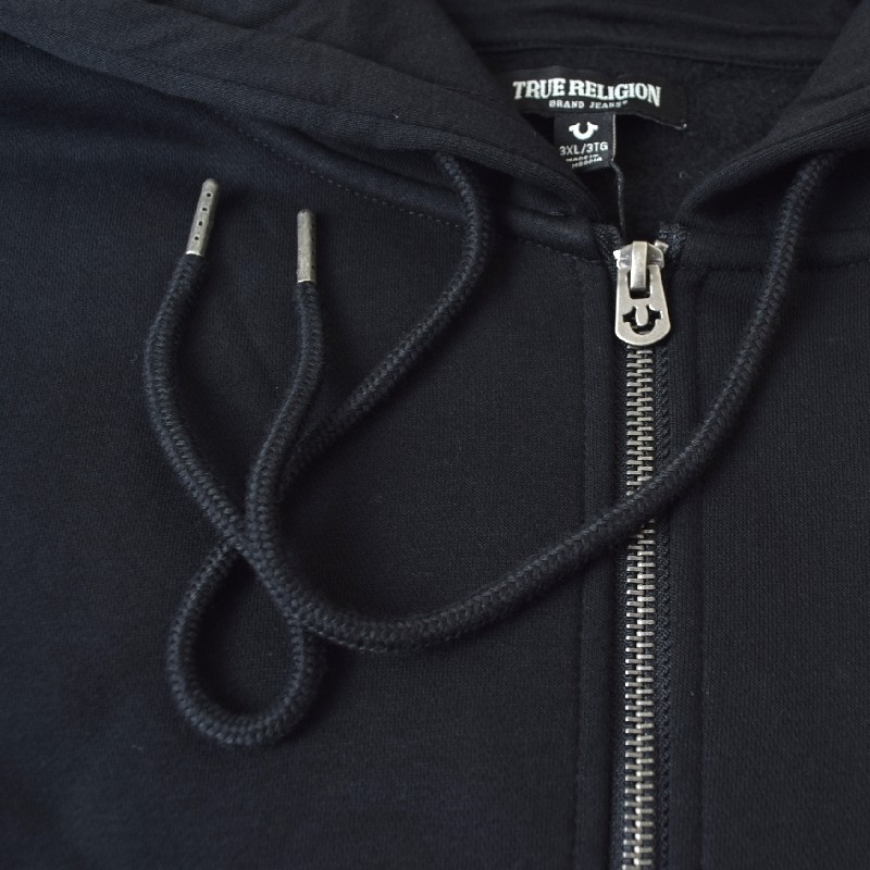 礭  TRUE RELIGION ȥ롼ꥸ VINTAGE PATCH ZIP HOODIE ե른å աǥ å ѡ XXXL
