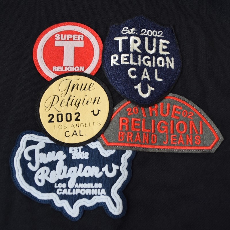 礭  TRUE RELIGION ȥ롼ꥸ VINTAGE PATCH ZIP HOODIE ե른å աǥ å ѡ XXXL