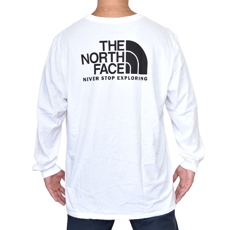 大きいサイズ メンズ ノースフェイス ロンT 長袖 Tシャツ バック