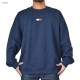 SALE礭 TOMMY HILFIGER JEANS ȥߡҥե åȥ ץ륪С 롼ͥå ȥ졼ʡ ΢ ݥ ӥå륨å XL XXL