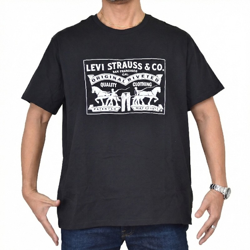 �礭�������� ��� LEVI'S �꡼�Х��� ���롼�ͥå� Ⱦµ�ԥ���� �ե���ȥ��� ���ᥫ�� STANDARD FIT XXL