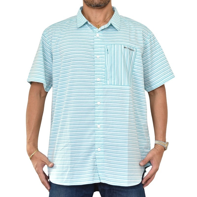 礭  Columbia ӥ Ⱦµ ܡ Twisted Creek III Short Sleeve Shirt XL XXL [M 1/1]