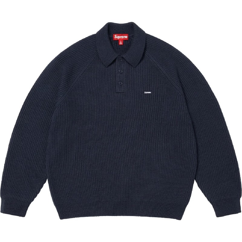 �礭�������� ��� Supreme ����ץ꡼�� Small Box Polo Sweater ���⡼��ܥå��� �ݥ��������� �˥å� XL