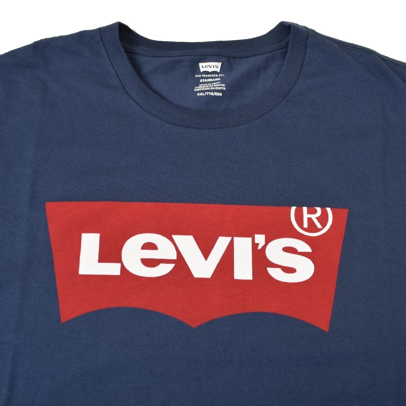 �礭�������� ��� LEVI'S �꡼�Х��� Batwing Logo Graphic T-Shirt ���롼�ͥå� Ⱦµ�ԥ���� �ե���ȥ��� ���ᥫ�� STANDARD FIT XXL