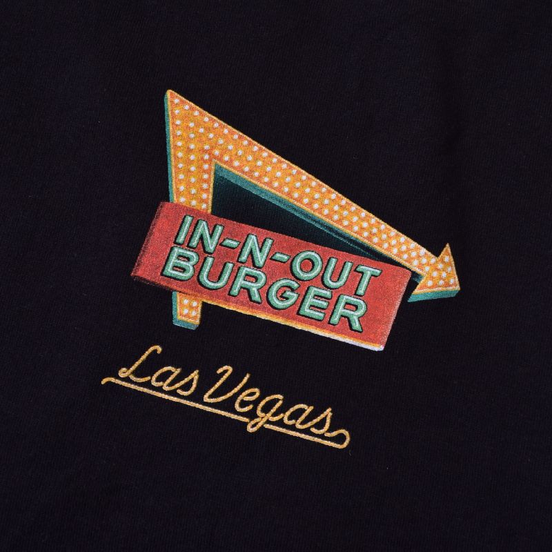 �礭�������� ��� IN-N-OUT BURGER ���󥢥�ɥ����ȥС����� Ĺµ�ԥ���� ����� LAS VEGAS �饹�٥��� �� �֥�å� XL XXL XXXL 