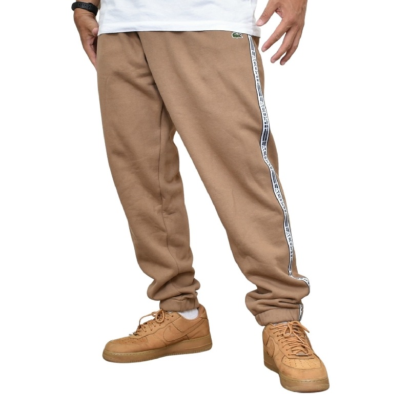 SALE】 大きいサイズ メンズ LACOSTE ラコステ LOGO STRIPE JOGGERS