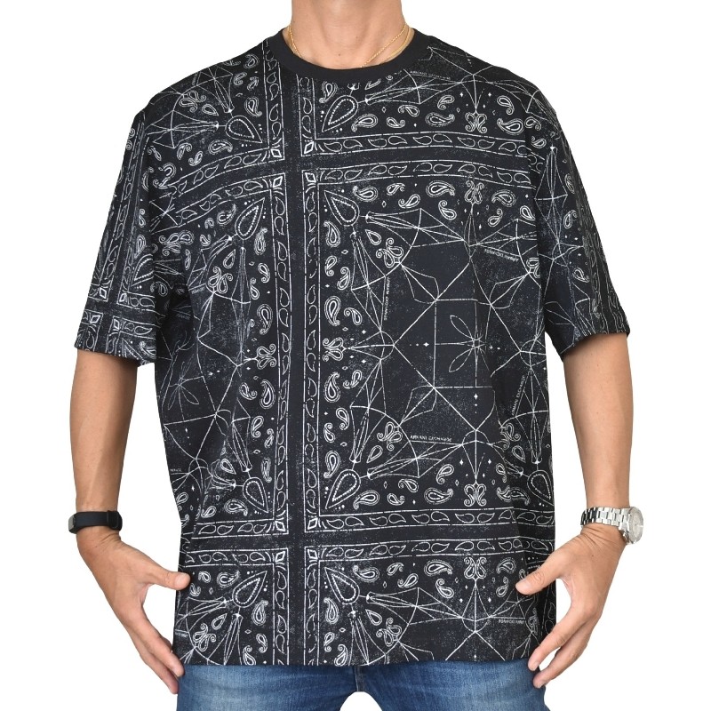 �礭�������� ��� ����ޡ��˥����������� A/X ARMANI EXCHANGE ���롼�ͥå� �ڥ����꡼�ץ��� Ⱦµ�ԥ���� REGULAR FIT XXL