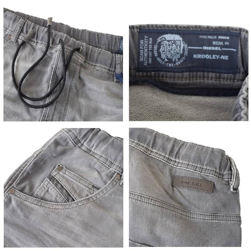 ��SALE�� �礭�������� ��� DIESEL �ǥ������� JOGG JEANS ���祰������ �֥�å� �ǥ˥�ѥ�� �������å� ���ȥ�å� KROOLEY-NE R3008 STRETCH 38�����