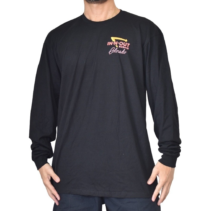 �礭�������� ��� IN-N-OUT BURGER ���󥢥�ɥ����ȥС����� Ĺµ�ԥ���� ����� COLORADO ������� �� �֥�å� XL XXL XXXL