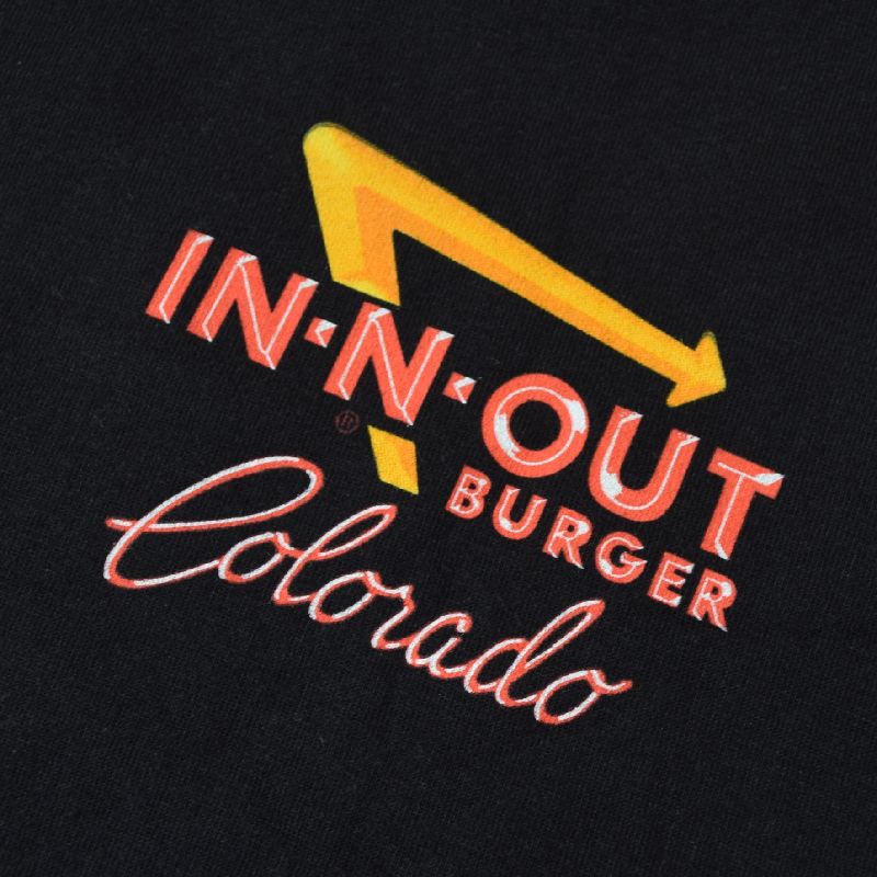 �礭�������� ��� IN-N-OUT BURGER ���󥢥�ɥ����ȥС����� Ĺµ�ԥ���� ����� COLORADO ������� �� �֥�å� XL XXL XXXL