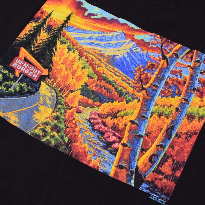 �礭�������� ��� IN-N-OUT BURGER ���󥢥�ɥ����ȥС����� Ĺµ�ԥ���� ����� COLORADO ������� �� �֥�å� XL XXL XXXL