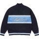 �礭�������� ��� Supreme ����ץ꡼�� Script Stripe Half Zip Sweater ������ץ� ���ȥ饤�� �ϡ��� ���å� �������� NAVY XXL